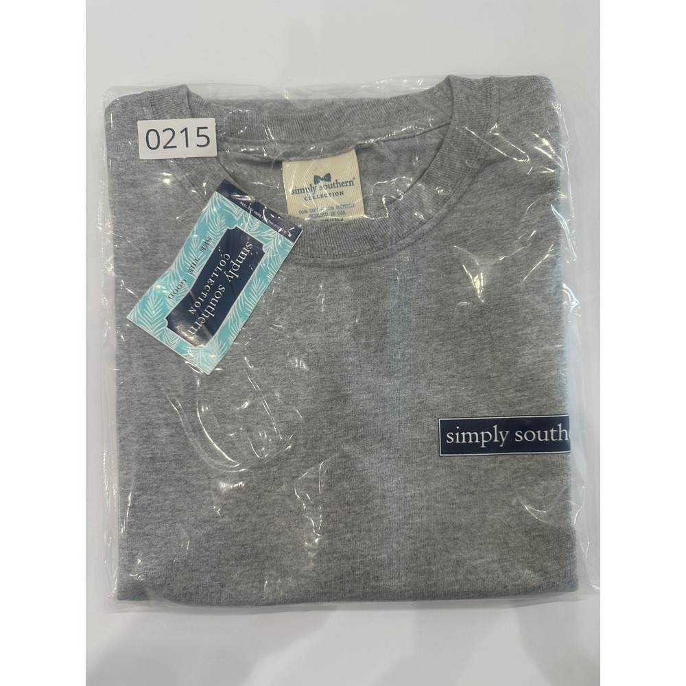 Simply Southern Gray Camper Graphic T-Shirt Stay For A While Medium NWT - Picture 7 of 7